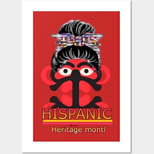 HISPANIC hiretage month Posters and Art